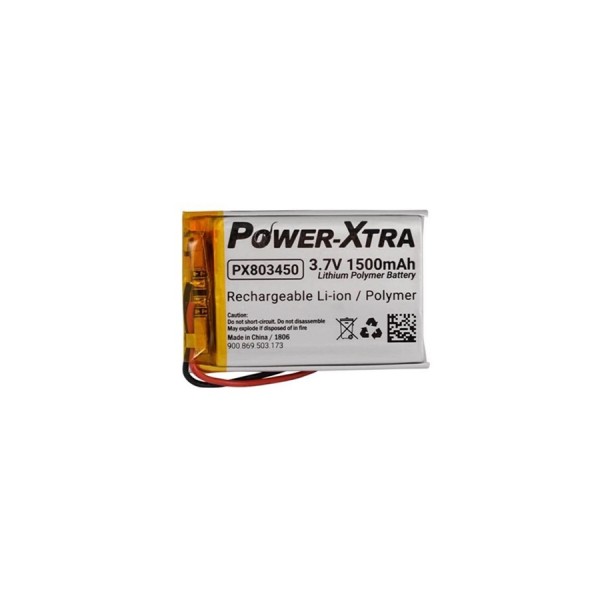 Power-Xtra PX803450 - 3.7V 1500 mAh Li-Polymer Pil