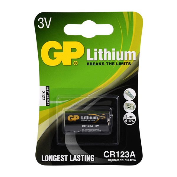 GP CR123A 3V Lithum Pil