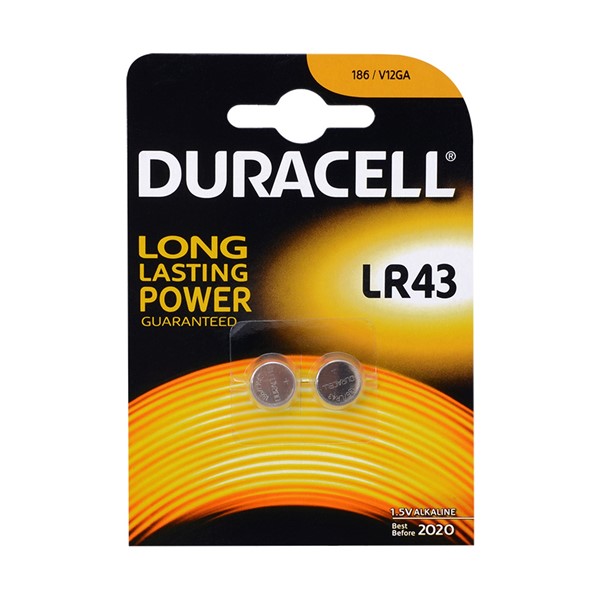Duracell LR43 1.5V Pil 2'li