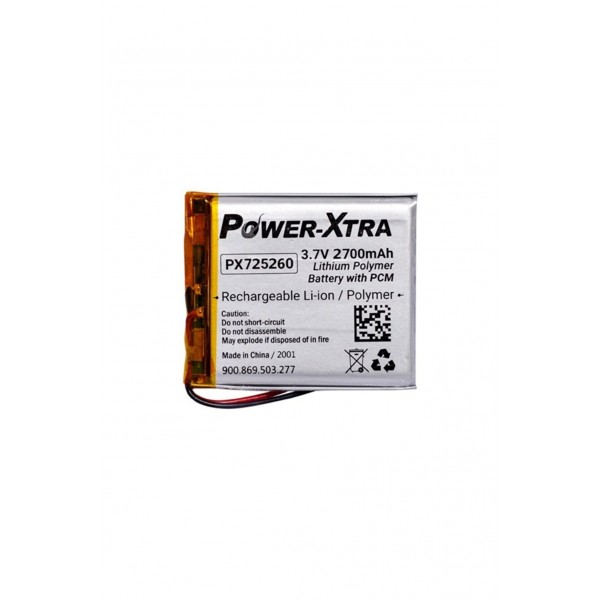 Power-Xtra PX725260 - 3.7V 2700 mAh Li-P...