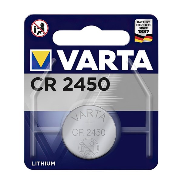 Varta 6450 CR2450 Lithium 3V Pil