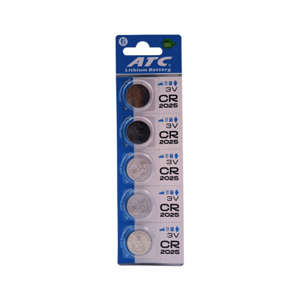 ATC CR2025 3V Lityum Pil 5'li