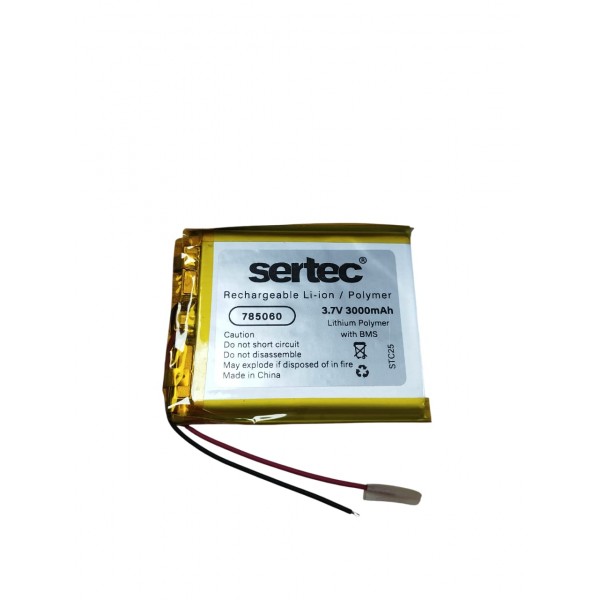 Sertec 785060 3.7V 3000 mAh Li-Polymer P...