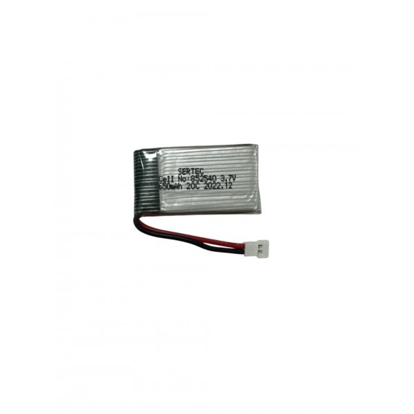 Sertec 852540 3.7V 650 mAh 25C Drone Pili (Beyaz Soket)